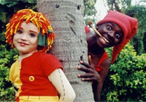 A Emília e o Saci foram parar na TV, em adaptação da Rede Globo para "O Sítio do Picapau Amarelo''